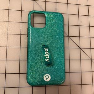 Teal sparkle Loopy case for iPhone 11Pro